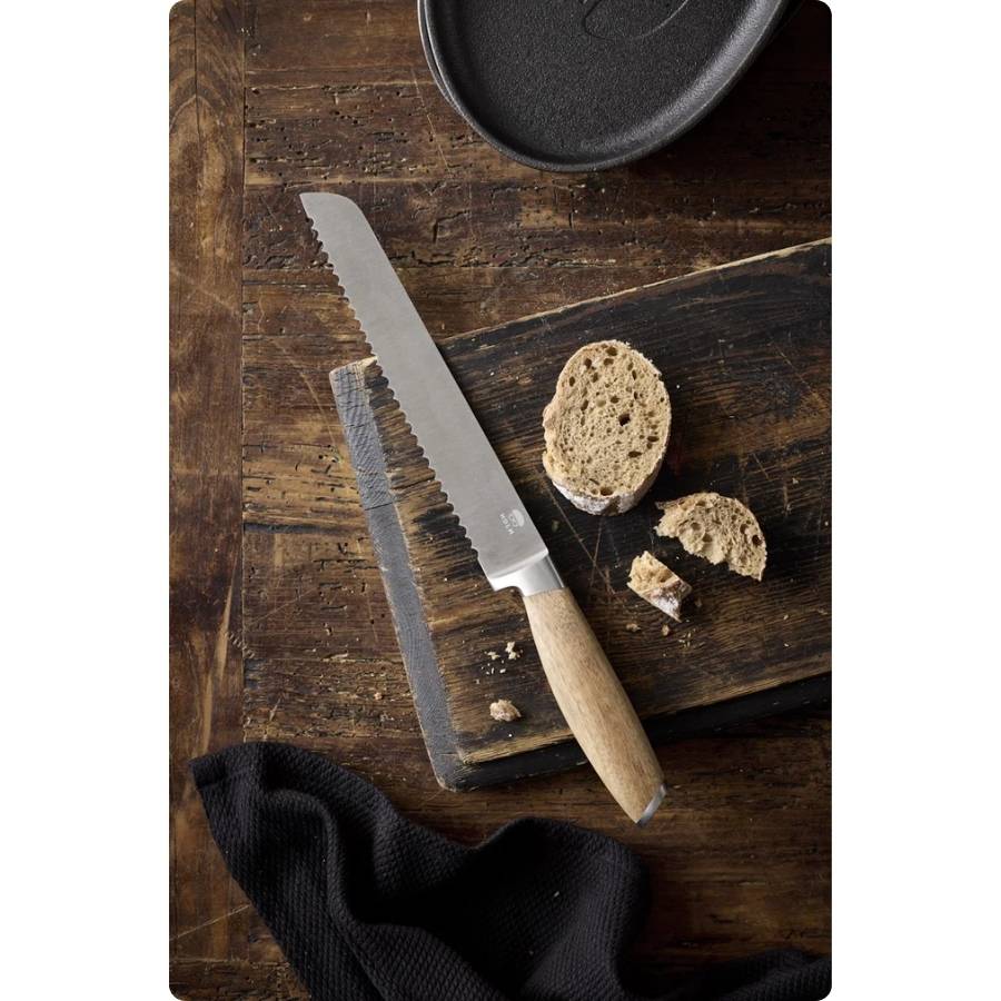 Knivsæt 7 dele Rustfrit stål/Akacie